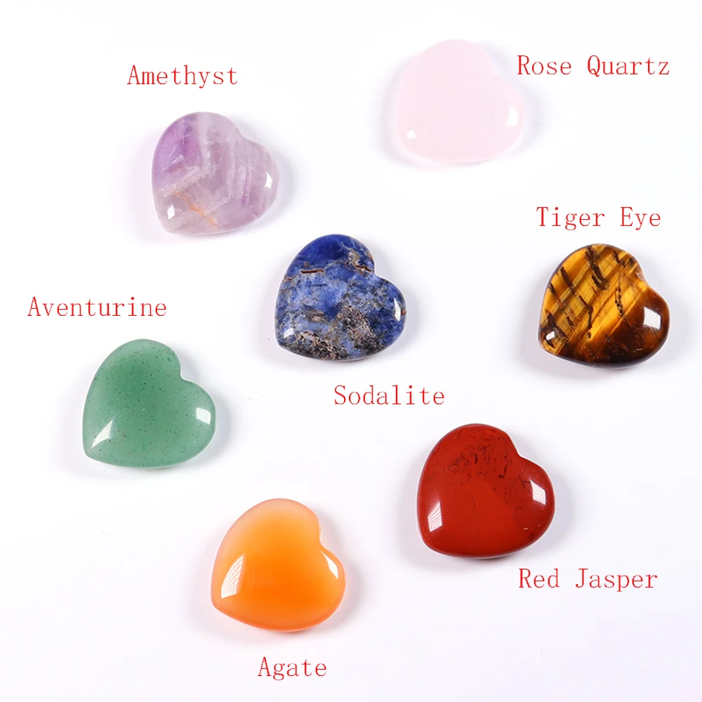 2cm Heart Shaped Natural Crystals Stone 7 Chakras Amethyst Quartz Gemstone Mineral Healing Home Collections Decor Ornament Yoga
2cm Heart Shaped Natural Crystals Stone 7 Chakras Amethyst Quartz Gemstone Mineral Healing Home Collections Decor Ornament Yoga