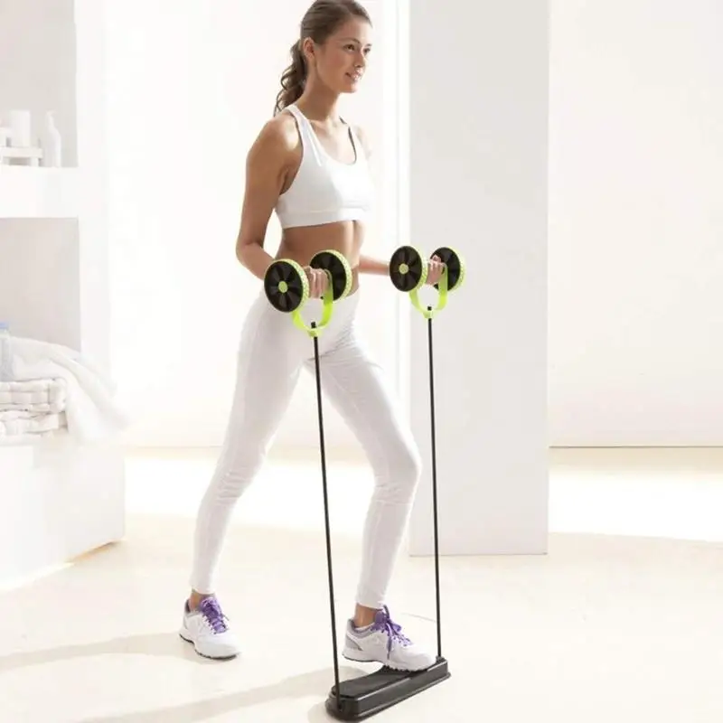 Multifunctional Rally Abdominal Wheel Abdominal Pulley Double Muscle Trainer Wheel Abdominal Strength Arm Waist and Leg Trai
Multifunctional Rally Abdominal Wheel Abdominal Pulley Double Muscle Trainer Wheel Abdominal Strength Arm Waist and Leg Trai