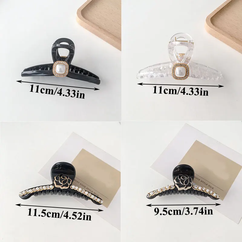 Pearl Crystal Rhinestone Hair Clip Claws Oversize Hair Accessories For Women Korean Black White Barrette Headwear 2021 New
Pearl Crystal Rhinestone Hair Clip Claws Oversize Hair Accessories For Women Korean Black White Barrette Headwear 2021 New