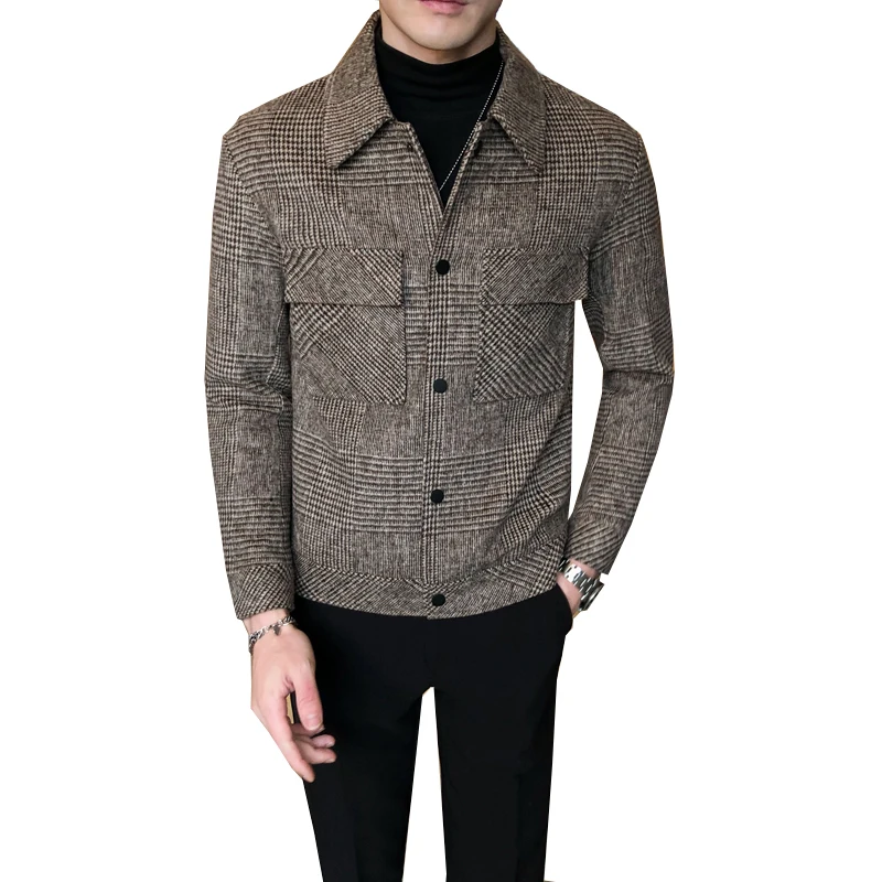 Men Plaid Jackets 2021 Wool Trench Coat Jacket Outwear Casual Slim Fit Thicker Winter Jackets High Quality Steetwear Windbreaker
Men Plaid Jackets 2021 Wool Trench Coat Jacket Outwear Casual Slim Fit Thicker Winter Jackets High Quality Steetwear Windbreaker