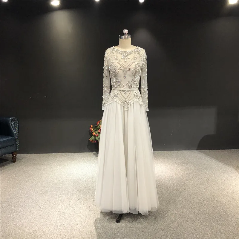 Vestidos de fiesta 2021 реальные фотографии серые о-образные бусины с длинными рукавами длиной до пола Формальные Вечерние платья для выпускного вече...
Vestidos de fiesta 2021 реальные фотографии серые о-образные бусины с длинными рукавами длиной до пола Формальные Вечерние платья для выпускного вече...