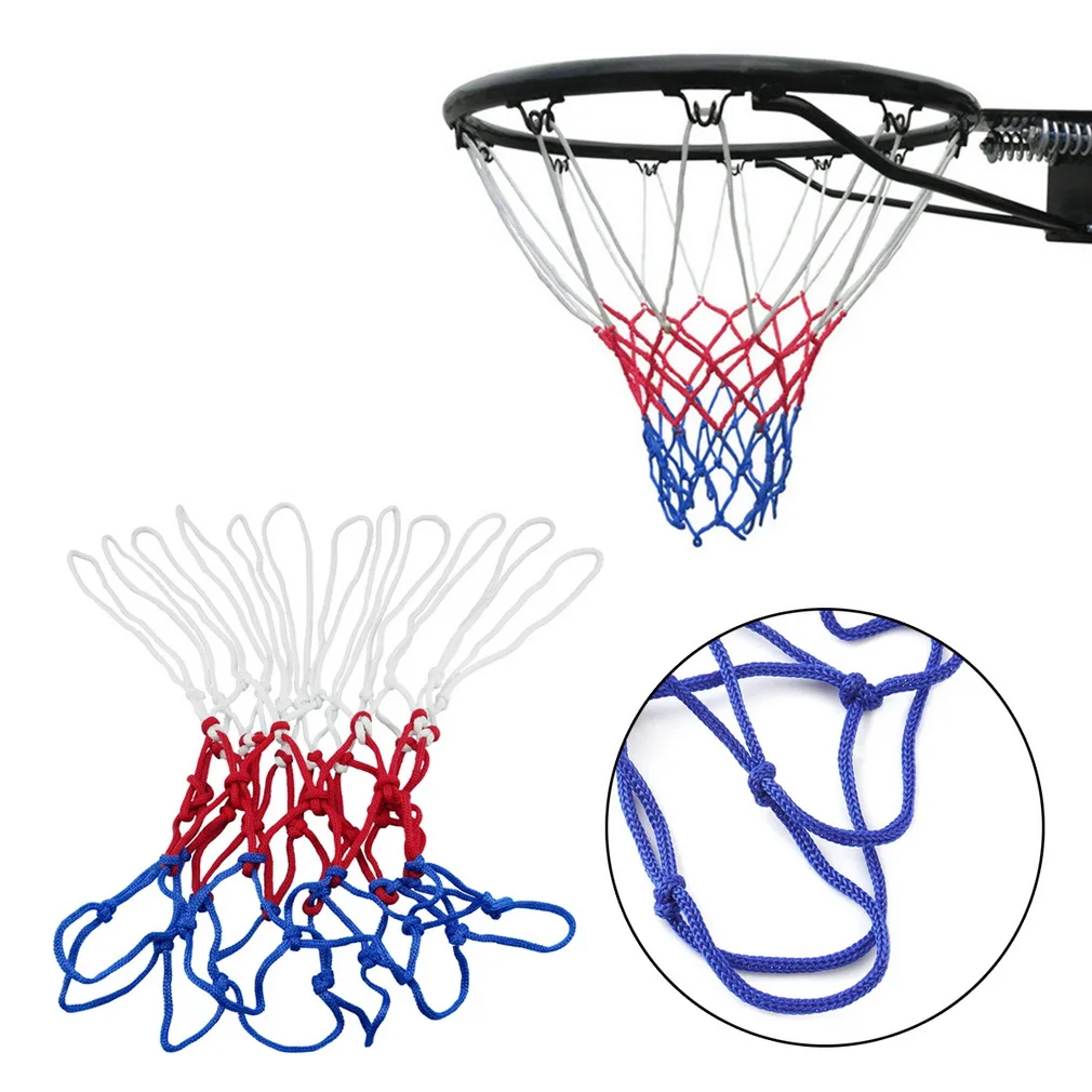 Red White Blue Basketball Net Nylon Goal Rim Mesh Net Indoor or Outdoor for Basketball Game Hot
Red White Blue Basketball Net Nylon Goal Rim Mesh Net Indoor or Outdoor for Basketball Game Hot