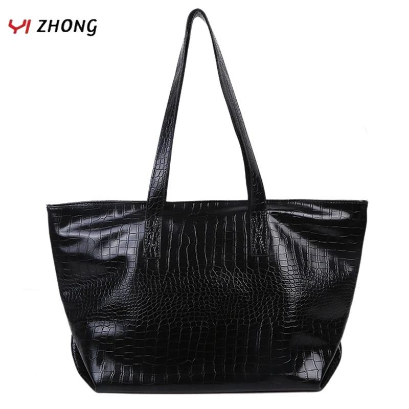 YIZHONG Alligator Large Capacity Handbags Women Bags Designer Simple Ladies Casual Tote Bag Fashion Zipper Shoulder Bag Bolsas
YIZHONG Alligator Large Capacity Handbags Women Bags Designer Simple Ladies Casual Tote Bag Fashion Zipper Shoulder Bag Bolsas