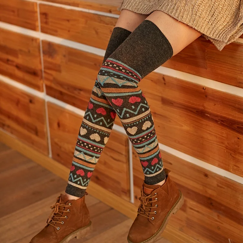 The Rabbit Wool Stockings Female Over-the-knee Set of Socks National Love Hearts High Warm Leggings Leg Warmers Half Long Socks
The Rabbit Wool Stockings Female Over-the-knee Set of Socks National Love Hearts High Warm Leggings Leg Warmers Half Long Socks