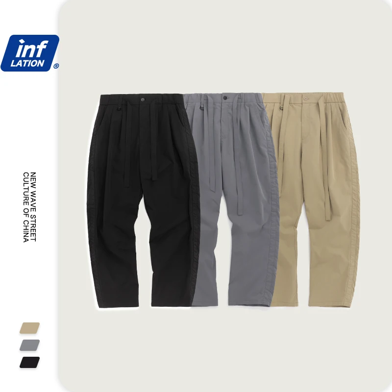 INFLATION Summer Streetwear Men Pants Full Length Hip Hop Mens Pants Broadcloth Drawstring Loose Fit Casual Men Pants 3062S20 
INFLATION Summer Streetwear Men Pants Full Length Hip Hop Mens Pants Broadcloth Drawstring Loose Fit Casual Men Pants 3062S20