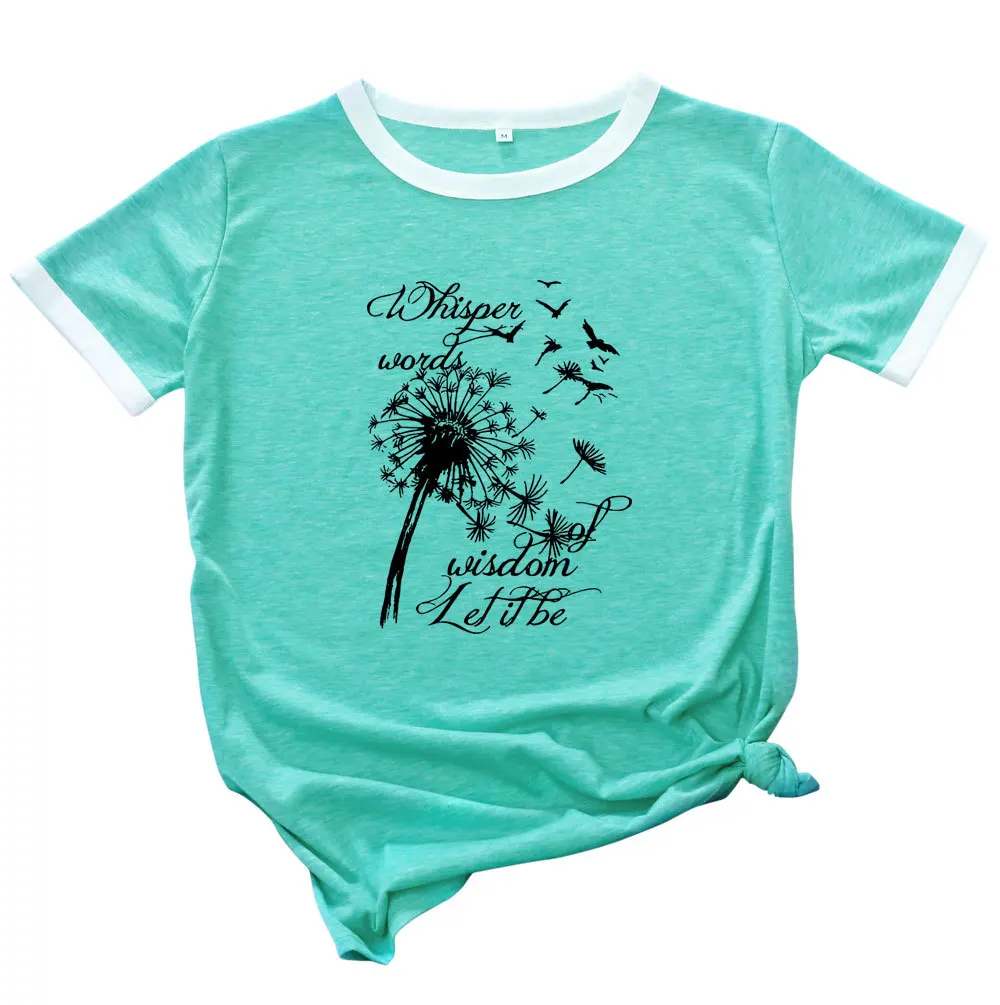 S-5XL 100% cotton blouse plus size fashion dandelion letter print T-shirt O-neck short-sleeved ladies sexy blouse
S-5XL 100% cotton blouse plus size fashion dandelion letter print T-shirt O-neck short-sleeved ladies sexy blouse