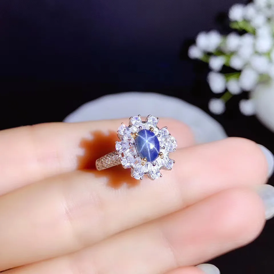 100% Natural and Real Sapphire ring 925 sterling silver Fine handworked jewelry Finger rings
100% Natural and Real Sapphire ring 925 sterling silver Fine handworked jewelry Finger rings