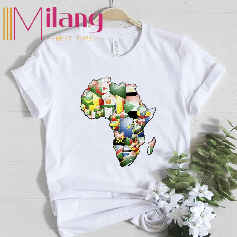 Africa Map Graphic Tees Women Clothes 2020 Summer Tops Harajuku Female T-shirt White Printed T Shirt Femme Streetwear Tshirt
Africa Map Graphic Tees Women Clothes 2020 Summer Tops Harajuku Female T-shirt White Printed T Shirt Femme Streetwear Tshirt