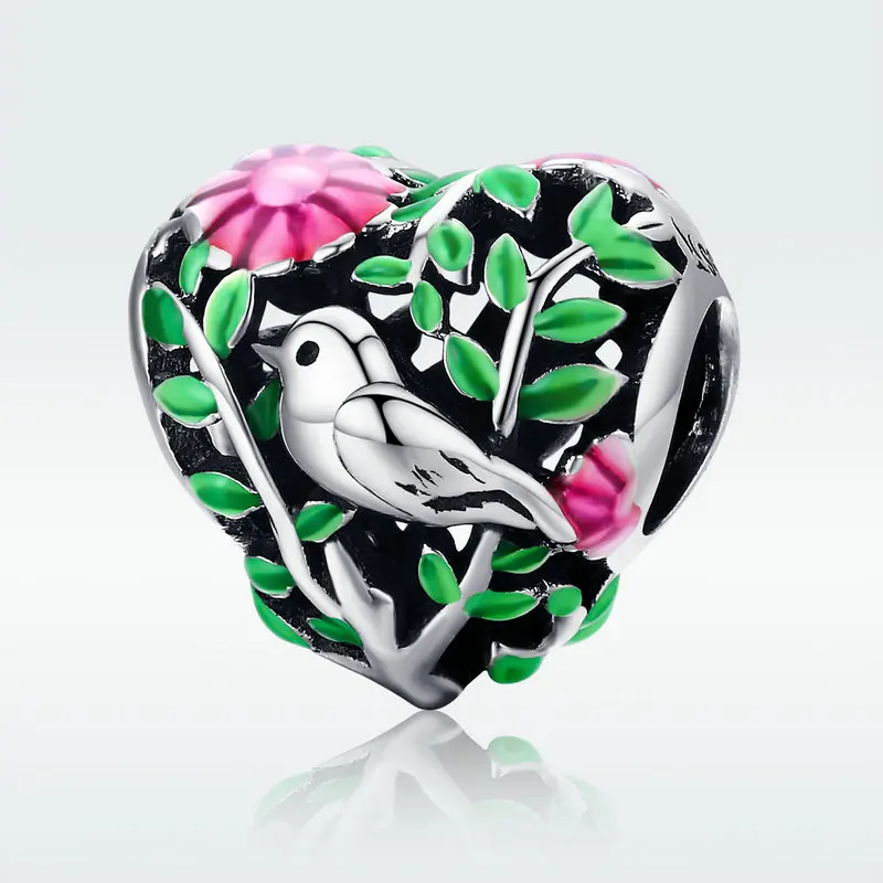 Pandach 925 Sterling Silver Bird In Heart Flower Charms Beads Fit Original 3mm Bracelets Pendant Jewelry Making C647
Pandach 925 Sterling Silver Bird In Heart Flower Charms Beads Fit Original 3mm Bracelets Pendant Jewelry Making C647