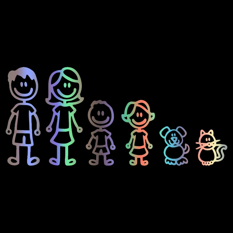 Creative and Cute Family Series Car Stickers PVC Personality Fashion Body Window Bumper Exquisite Waterproof Decal Decoration
Creative and Cute Family Series Car Stickers PVC Personality Fashion Body Window Bumper Exquisite Waterproof Decal Decoration