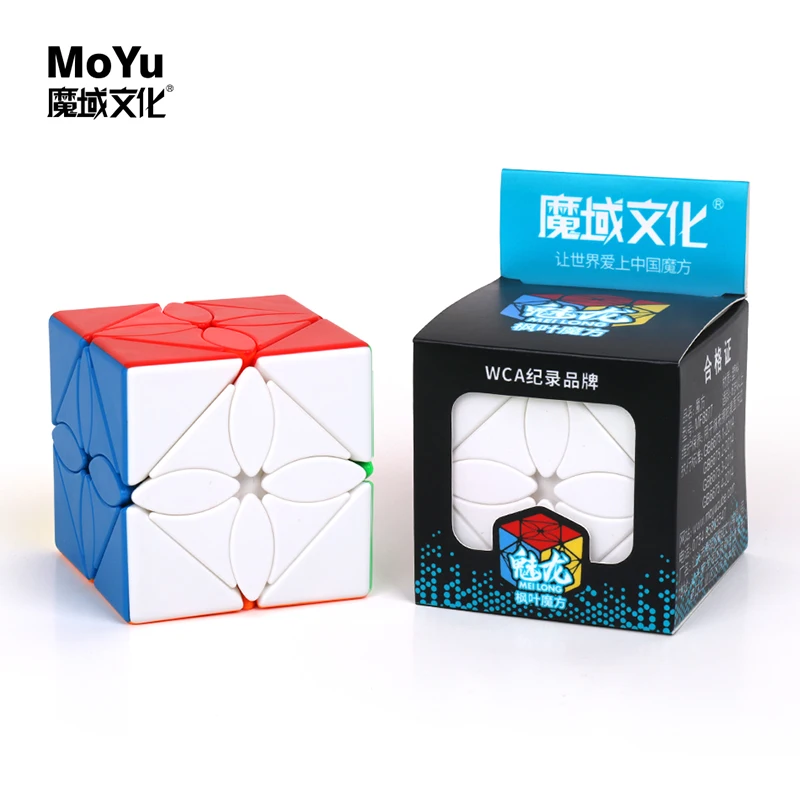 Moyu Cubing класс Meilong кленовые листья скошенный магический куб без наклеек Mofang Jiaoshi