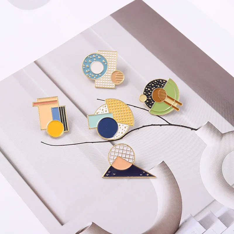 Geometric Enamel Pins Triangle Rhombus Square Round Metal Brooches Lapel Pins Up Men Women Jewelry Gifts For Friends Wholesale
Geometric Enamel Pins Triangle Rhombus Square Round Metal Brooches Lapel Pins Up Men Women Jewelry Gifts For Friends Wholesale