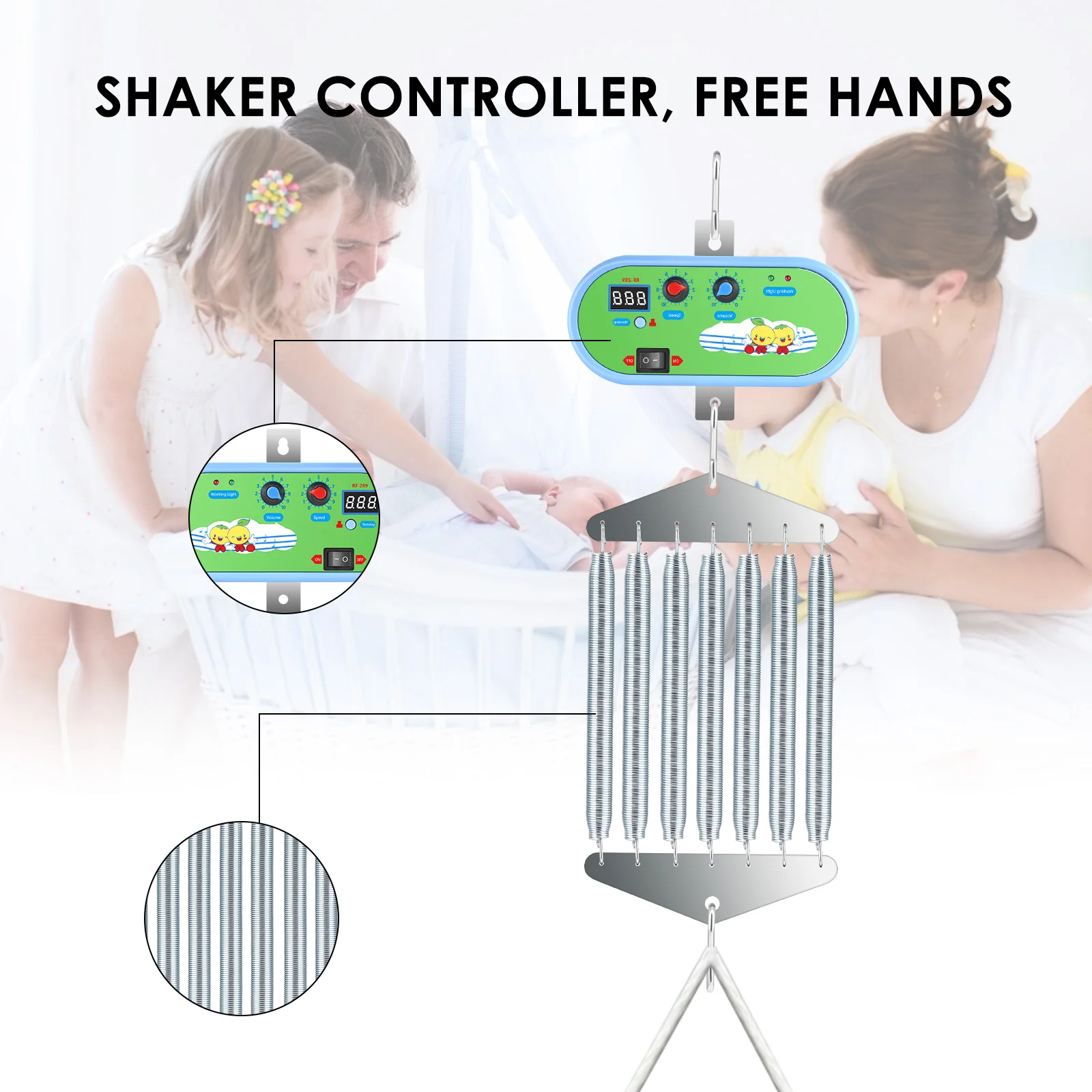 Baby Swing Replacement Motor Electric Baby Cradle Controller With Adjustable Timer Swing Spring Electric Baby Swing
Baby Swing Replacement Motor Electric Baby Cradle Controller With Adjustable Timer Swing Spring Electric Baby Swing