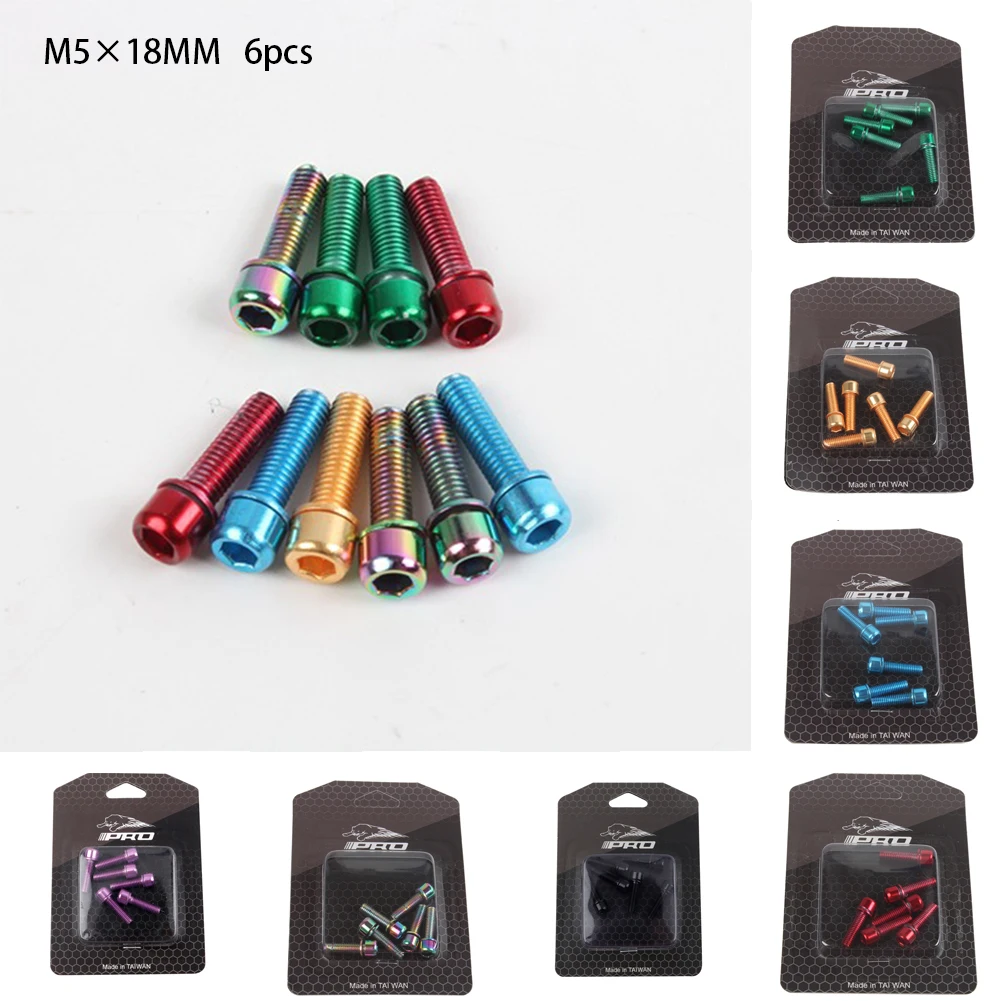 6pcs M5*18mm Plated MTB Bicycle Handlebar Stem Spare Parts For Bicycle Bicycle Steering Handlebar Stem Screws Bolts
6pcs M5*18mm Plated MTB Bicycle Handlebar Stem Spare Parts For Bicycle Bicycle Steering Handlebar Stem Screws Bolts