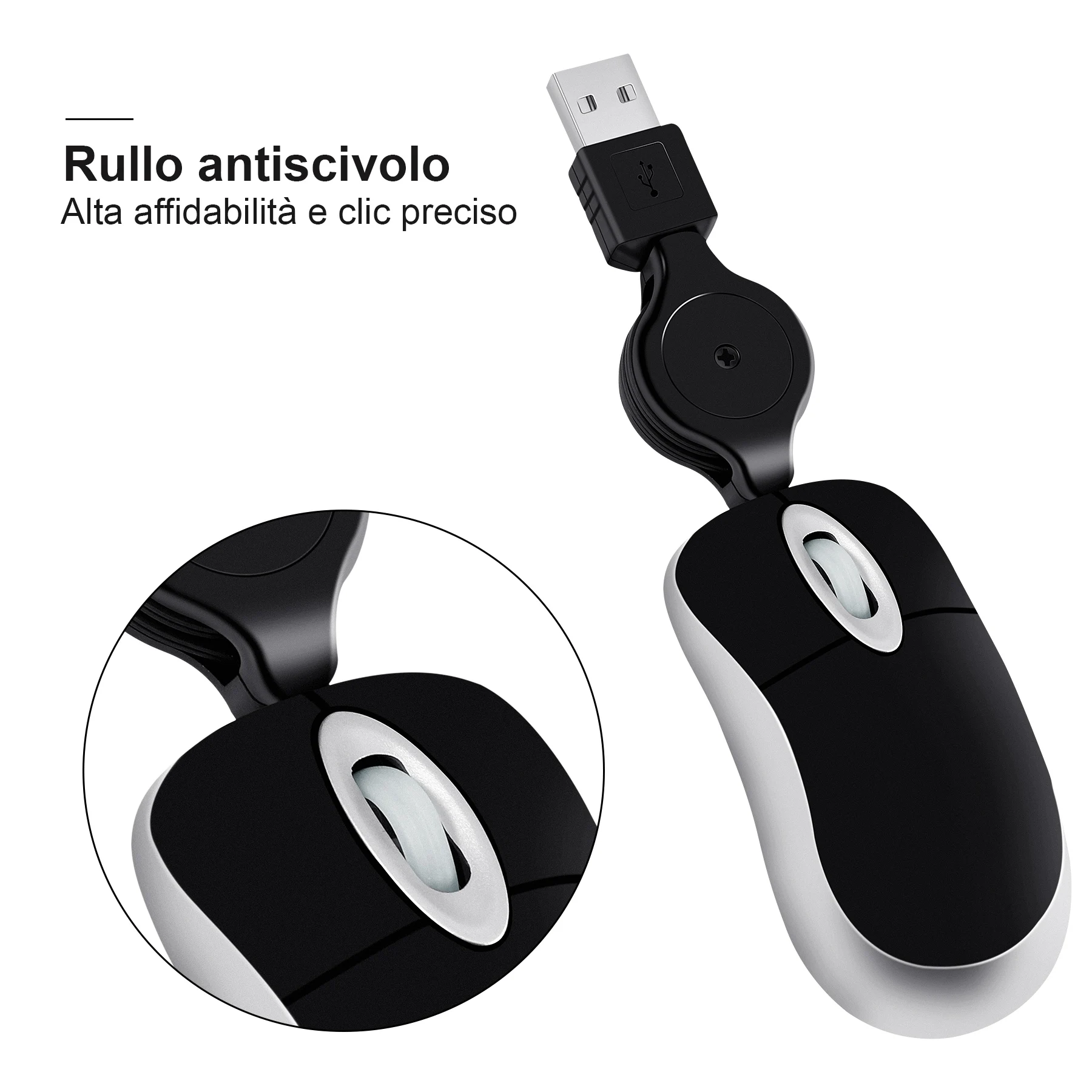 Retractable Mini Wired Mouse Ultra-lightweight Design for PC Laptop 0.8M Cable USB Gaming Mice for Business Home Office
Retractable Mini Wired Mouse Ultra-lightweight Design for PC Laptop 0.8M Cable USB Gaming Mice for Business Home Office