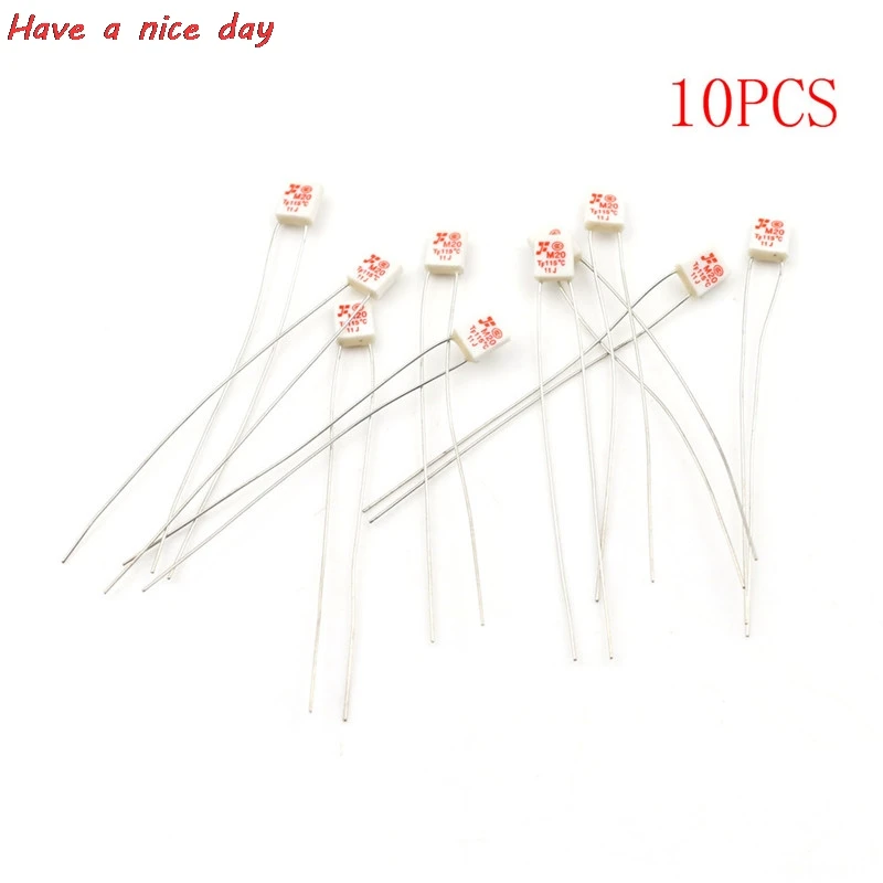 10Pcs M20 TF 115 Celsius Thermal Fuse 250V 2A Square Circuit Cut Off 2 Pin Temperature Thermal Fuse 
10Pcs M20 TF 115 Celsius Thermal Fuse 250V 2A Square Circuit Cut Off 2 Pin Temperature Thermal Fuse