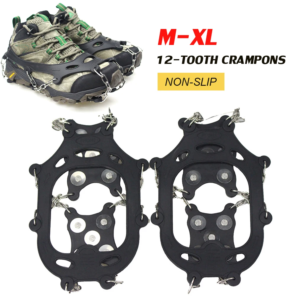 Outdoor Ice Snow Grips Traction Cleats With 12 Studs Climbing Crampons Anti-Slip Cleats For Winter Hiking Climbing Dropshipping
Outdoor Ice Snow Grips Traction Cleats With 12 Studs Climbing Crampons Anti-Slip Cleats For Winter Hiking Climbing Dropshipping
