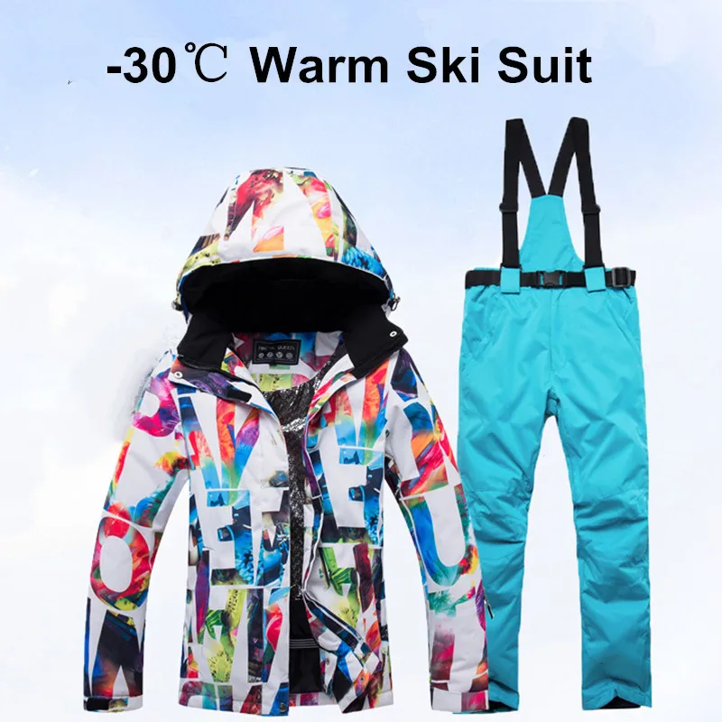 Thick Warm Women Ski Suit -30 Degrees Waterproof Windproof Skiing and Snowboarding Jacket Pants Set Snow Costumes Outdoor Wear
Thick Warm Women Ski Suit -30 Degrees Waterproof Windproof Skiing and Snowboarding Jacket Pants Set Snow Costumes Outdoor Wear
