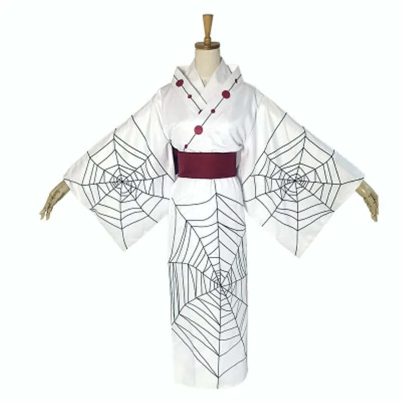 Anime Demon Slayer Kimetsu No Yaiba Cosplay Spider Printing Pattern Kimono Uniform Unisex Halloween Christmas Party Wig 
Anime Demon Slayer Kimetsu No Yaiba Cosplay Spider Printing Pattern Kimono Uniform Unisex Halloween Christmas Party Wig