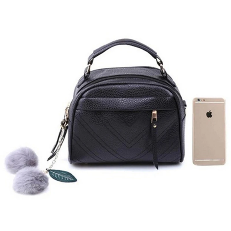 Useful PU Leather Handbag Messenger Bags with Fair Ball 2021 Tassel Female Shoulder Bags for Women Party Handbags bolso mujer
Useful PU Leather Handbag Messenger Bags with Fair Ball 2021 Tassel Female Shoulder Bags for Women Party Handbags bolso mujer