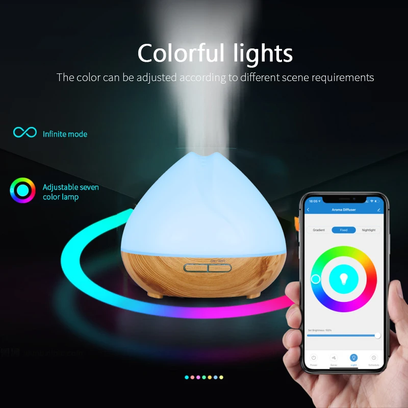 400ML Aromatherapy Essential Oil Diffuser Ultrasonic Atomization Wood Grain Ultrasonic Air Diffuser Night light For Car Home
400ML Aromatherapy Essential Oil Diffuser Ultrasonic Atomization Wood Grain Ultrasonic Air Diffuser Night light For Car Home