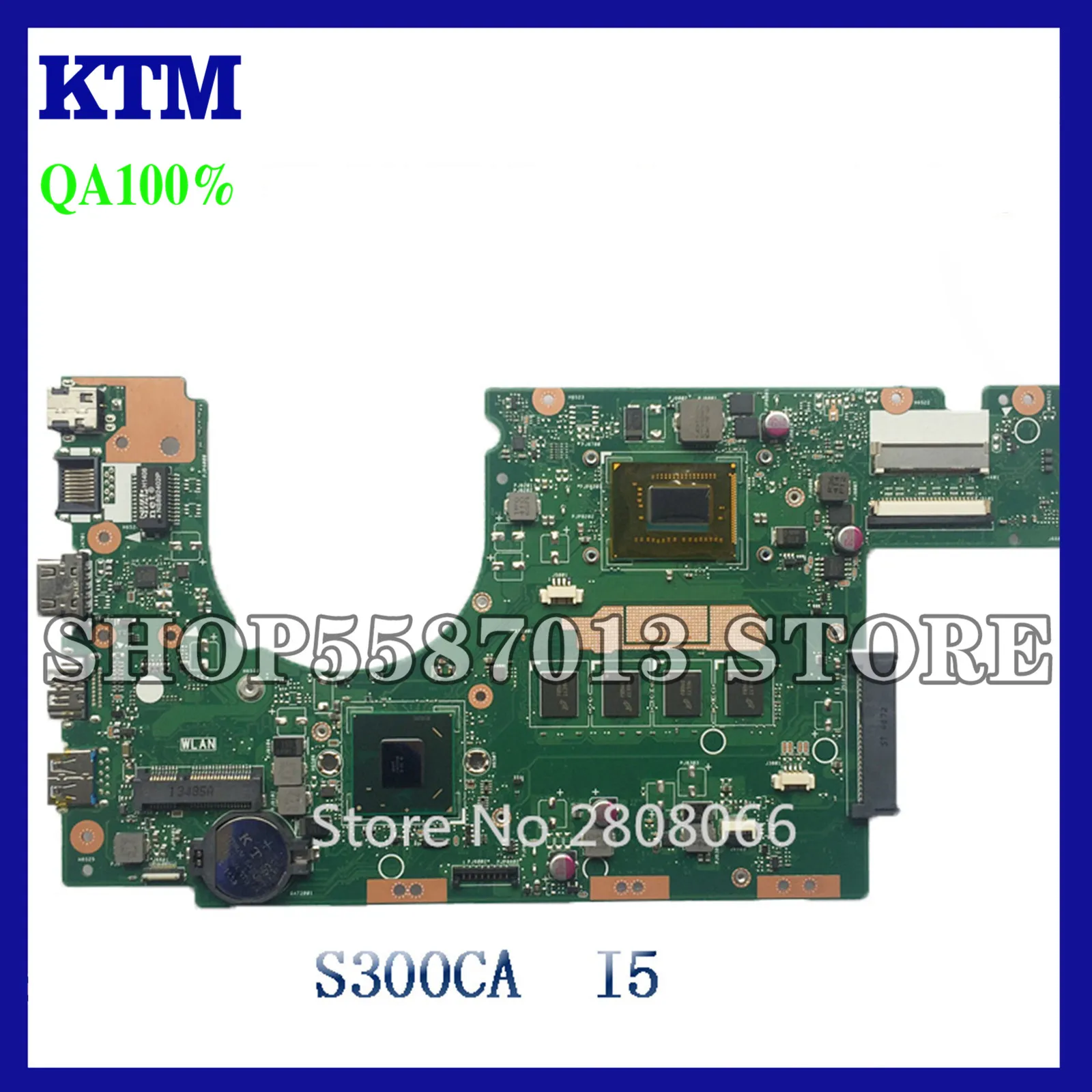 KEFU S300CA For ASUS S300CA VivoBook S300CA Laptop Motherboard S300CA Mainboard I5-3317U REV2.1 4G RAM new Motherboard