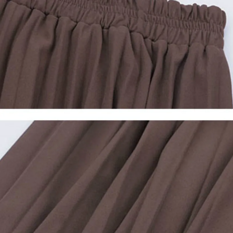 Skirts Women A-Line Ruffles Solid All Match Mid-Calf Simple College Leisure Empire Female Fashion Elegant Soft Korean Style Ins
Skirts Women A-Line Ruffles Solid All Match Mid-Calf Simple College Leisure Empire Female Fashion Elegant Soft Korean Style Ins