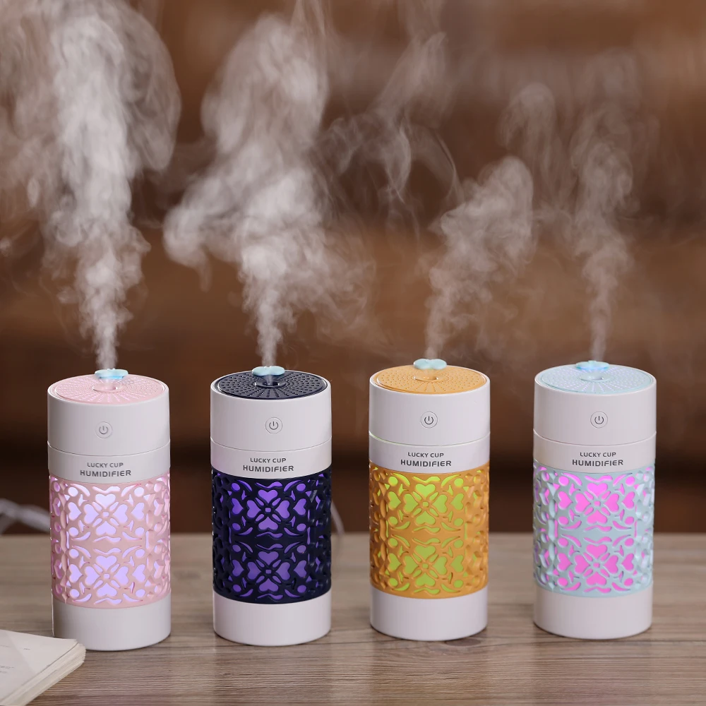 Lucky Cup Humidifier USB Ultrasonic Mini Aroma Diffuser 3 in 1 Essential oil Diffuser with LED light USB fan for Car Humidifiers
Lucky Cup Humidifier USB Ultrasonic Mini Aroma Diffuser 3 in 1 Essential oil Diffuser with LED light USB fan for Car Humidifiers