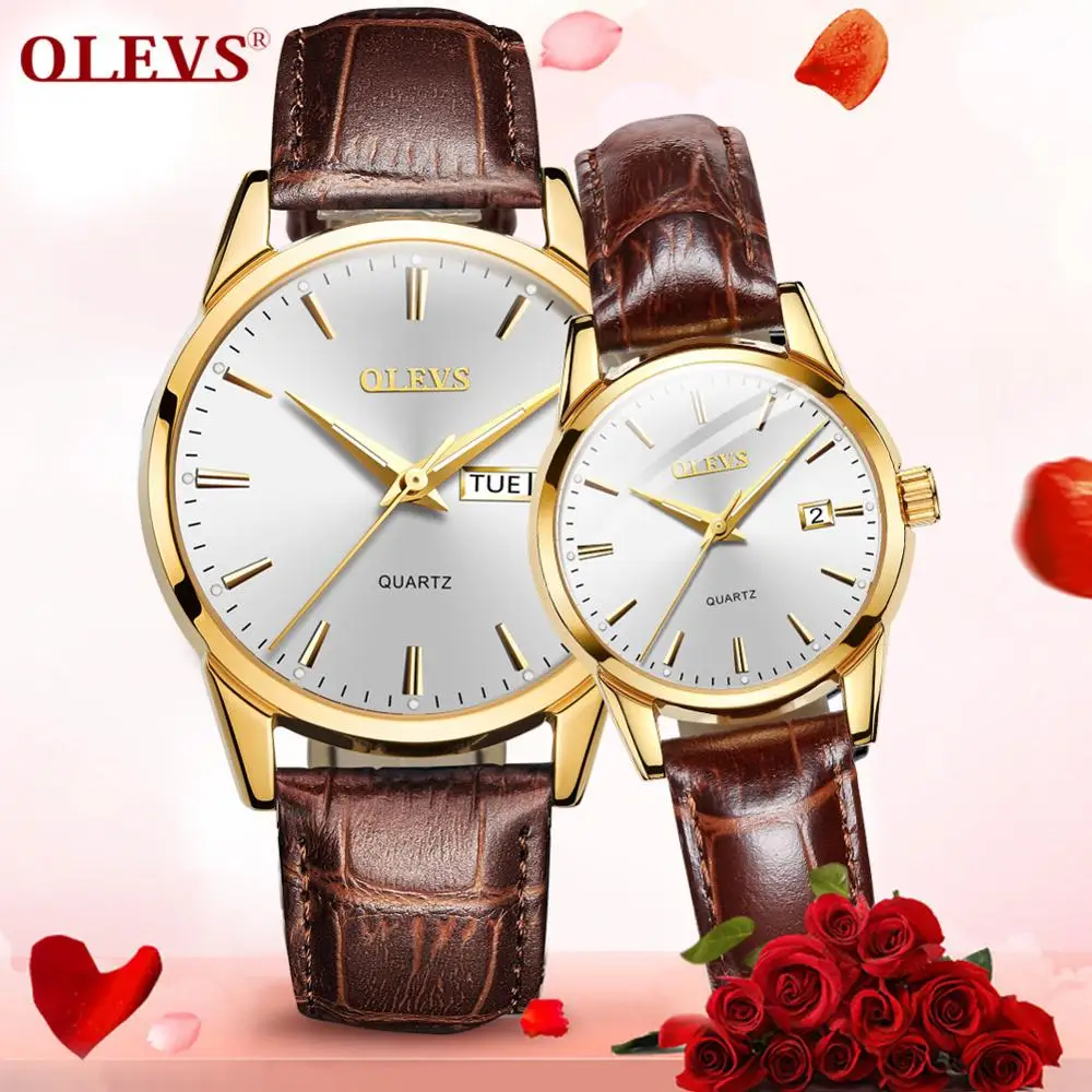 Leather Watch For Lovers Luxury Couple Watches Pair Men And Women Top Brand Quartz Waterproof Luminous Wristwatches Reloj pareja
Leather Watch For Lovers Luxury Couple Watches Pair Men And Women Top Brand Quartz Waterproof Luminous Wristwatches Reloj pareja