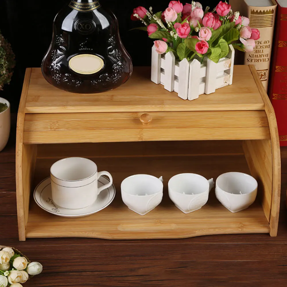 Natural Bamboo Bread Pastry Holder Food Storage Organizer Kitchen Rolltop Loaf Storage Box Home Supplies 
Natural Bamboo Bread Pastry Holder Food Storage Organizer Kitchen Rolltop Loaf Storage Box Home Supplies