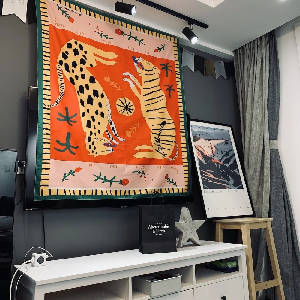Two Tigers Tapestry Wall Hanging Bohemian Beach Mat Polyester Blanket Yoga Mat Home Bedroom Art Carpet
Two Tigers Tapestry Wall Hanging Bohemian Beach Mat Polyester Blanket Yoga Mat Home Bedroom Art Carpet