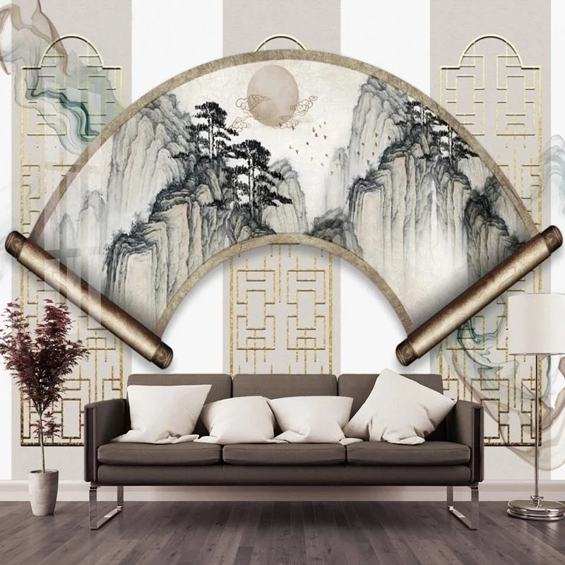 New Chinese Mural Scroll Painting Artistic Conception Landscape Custom Wallpaper Interior Decoration Wall Papers Papel De Pared
New Chinese Mural Scroll Painting Artistic Conception Landscape Custom Wallpaper Interior Decoration Wall Papers Papel De Pared