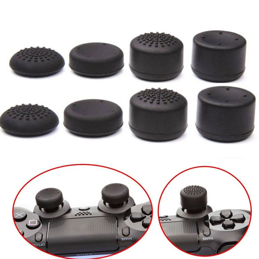 8Pcs New Silicone Analog Thumbstick Cap Rised Thumb Grip Cap Joystick Cover Case for Playstation 4 PS4 Gamepad Controller Black
8Pcs New Silicone Analog Thumbstick Cap Rised Thumb Grip Cap Joystick Cover Case for Playstation 4 PS4 Gamepad Controller Black
