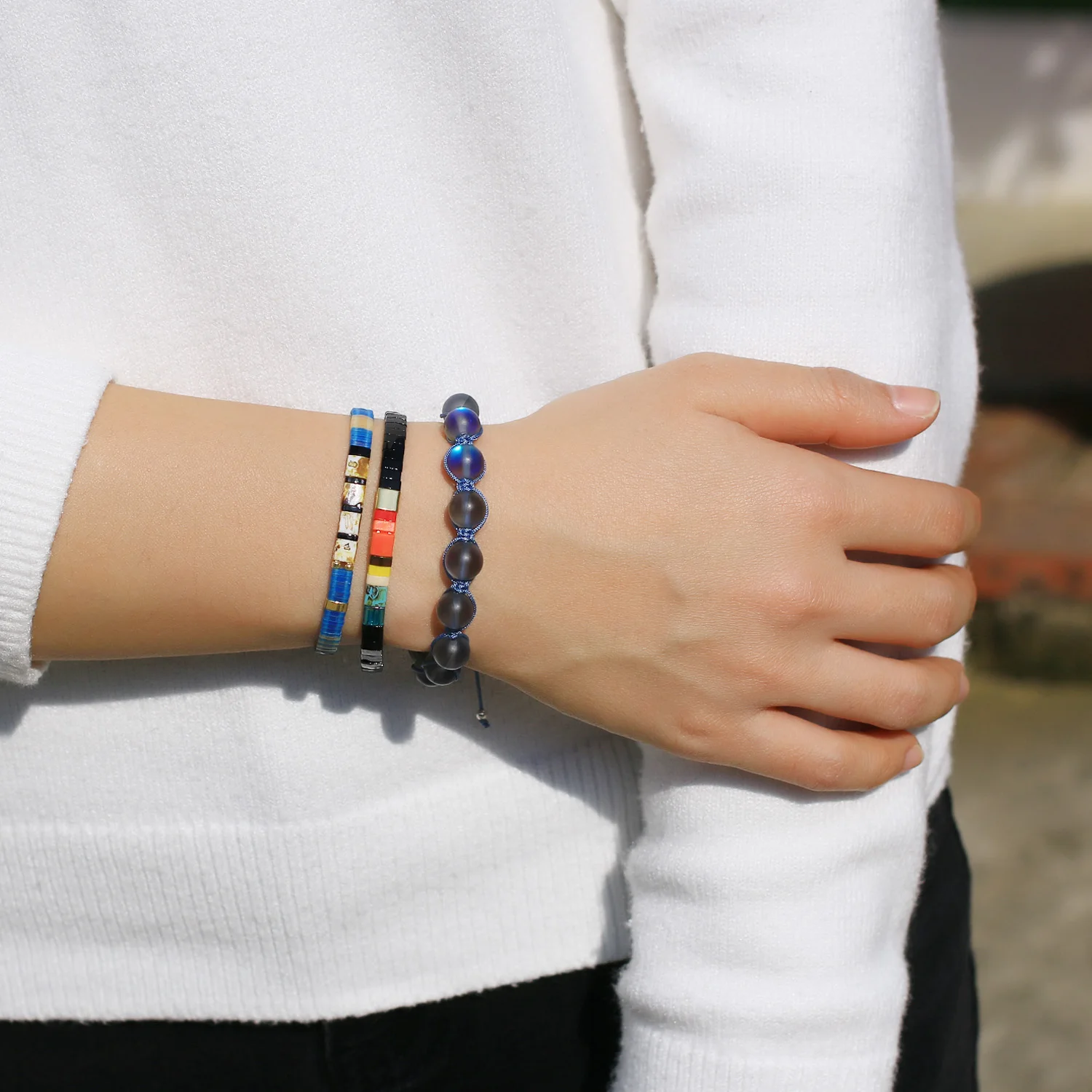 KELITCH New 2021 Tila Beaded Bracelets Beach Fashion Cute Jewelry Friends Women Bracelet Decorations For Girls
KELITCH New 2021 Tila Beaded Bracelets Beach Fashion Cute Jewelry Friends Women Bracelet Decorations For Girls