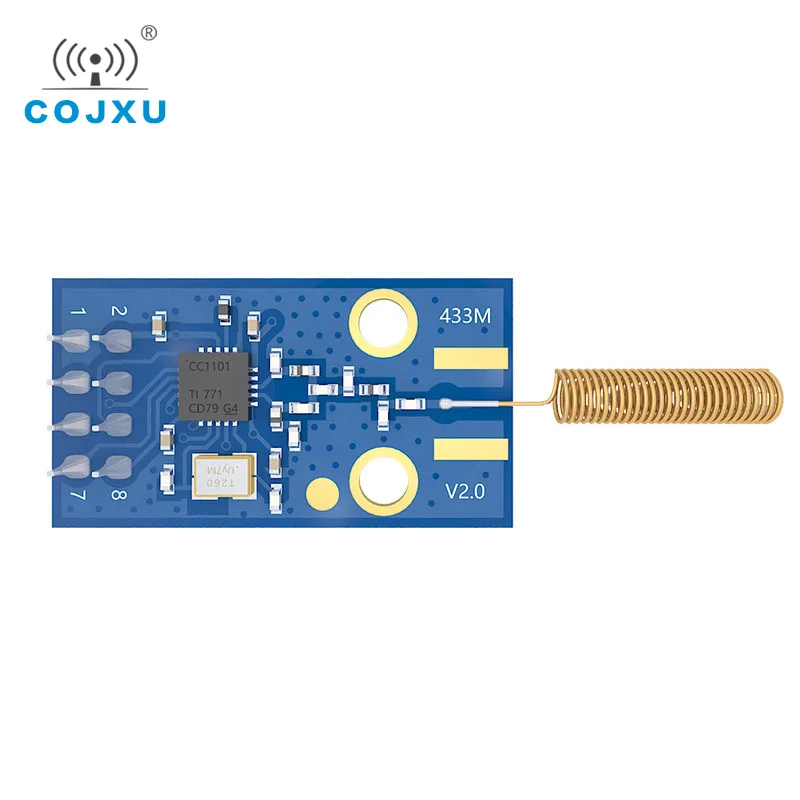 CC1101 433MHz 10mW 500m SPI SMD ebyte cojxu E07-M1101D-TH RFID With Spring Antenna Wireless rf Transmitter and Receiver Module
CC1101 433MHz 10mW 500m SPI SMD ebyte cojxu E07-M1101D-TH RFID With Spring Antenna Wireless rf Transmitter and Receiver Module