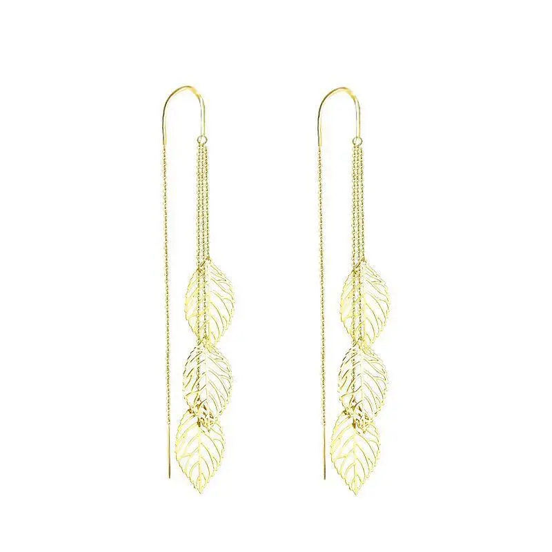 Hollow Leaf Tassel Ear Line Wild Exquisite Earrings French Ins Wind Earring Earrings Women 
Hollow Leaf Tassel Ear Line Wild Exquisite Earrings French Ins Wind Earring Earrings Women