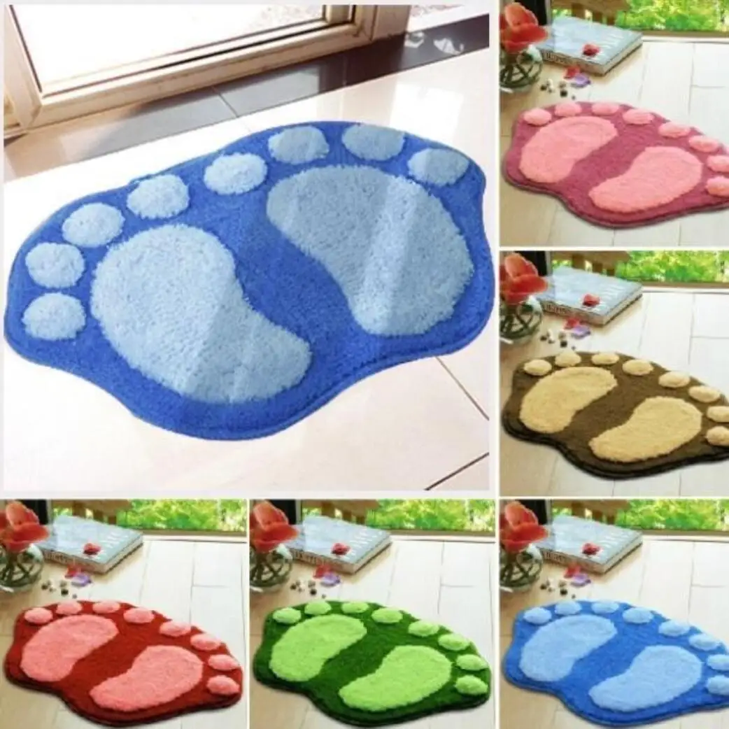 Fashion Cute Footprints Big Feet Bath Mat Door Mats On Foot Pad Rug.Household itemst at the door mat carpet floor H0450
Fashion Cute Footprints Big Feet Bath Mat Door Mats On Foot Pad Rug.Household itemst at the door mat carpet floor H0450