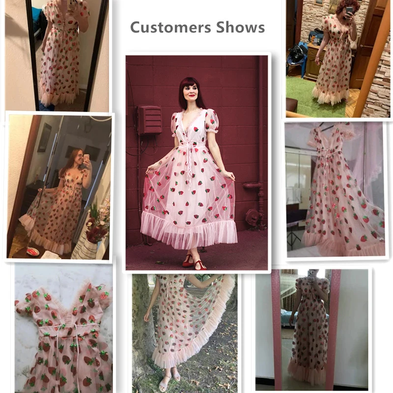 Plus Size Sequins Strawberry Dresses Sexy V Neck Puff Sleeve Mesh Elegant Party Dress Prom Dress Women Robe 2021
Plus Size Sequins Strawberry Dresses Sexy V Neck Puff Sleeve Mesh Elegant Party Dress Prom Dress Women Robe 2021