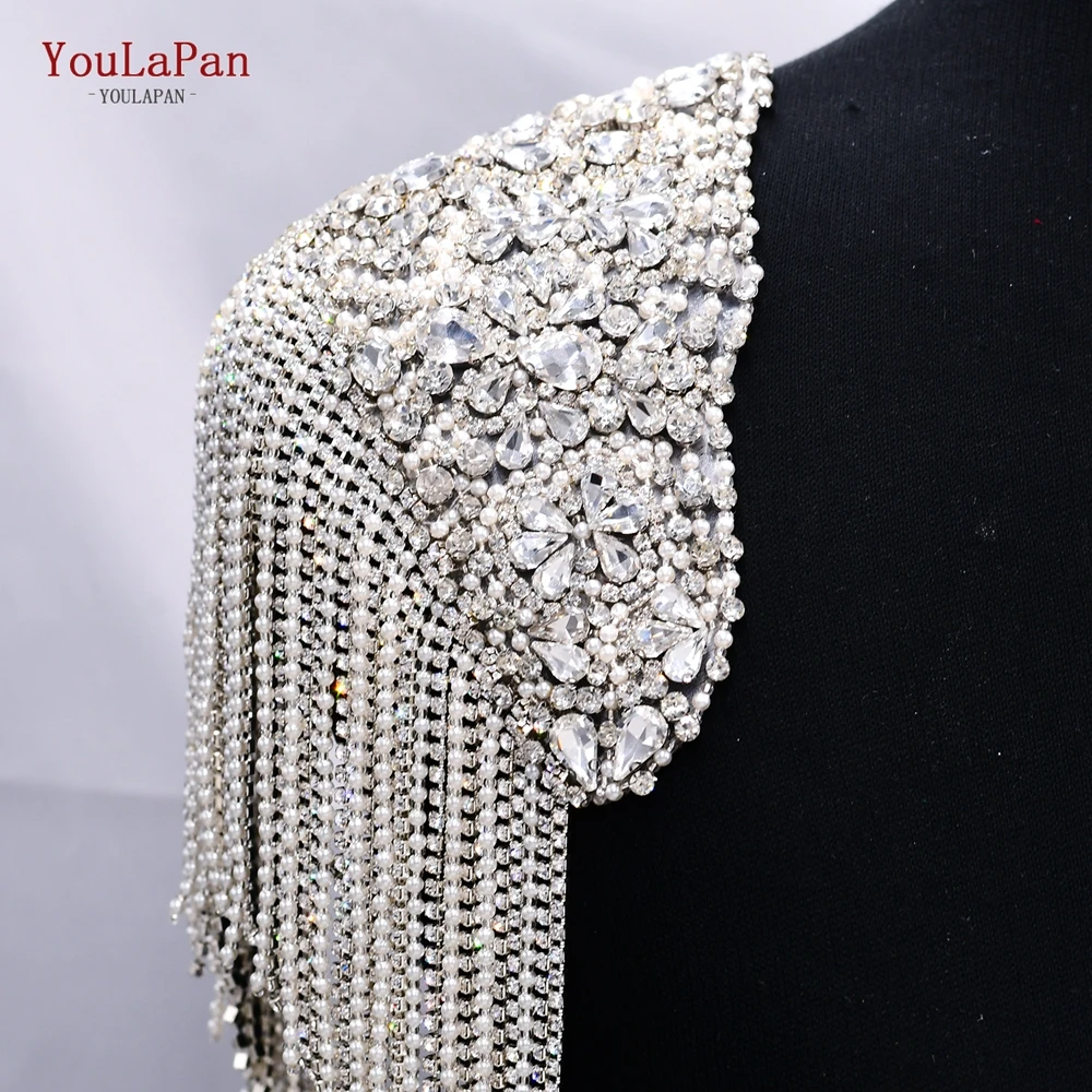 YouLaPan SP36 Tassel Beaded Epaulettes Handmade Silver Color Rhinestones Shoulder Patches Appliques Clothing Accessories
YouLaPan SP36 Tassel Beaded Epaulettes Handmade Silver Color Rhinestones Shoulder Patches Appliques Clothing Accessories