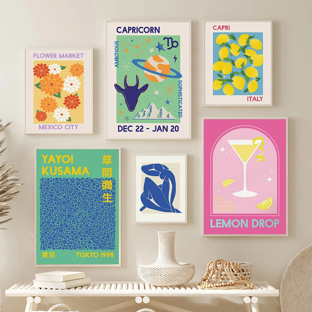 Canvas Painting Astrology Zodiac Wall Prints Abstract Matisse Flower Modern Art Posters Cocktail Bar Lemon Martini Picture Decor
Canvas Painting Astrology Zodiac Wall Prints Abstract Matisse Flower Modern Art Posters Cocktail Bar Lemon Martini Picture Decor
