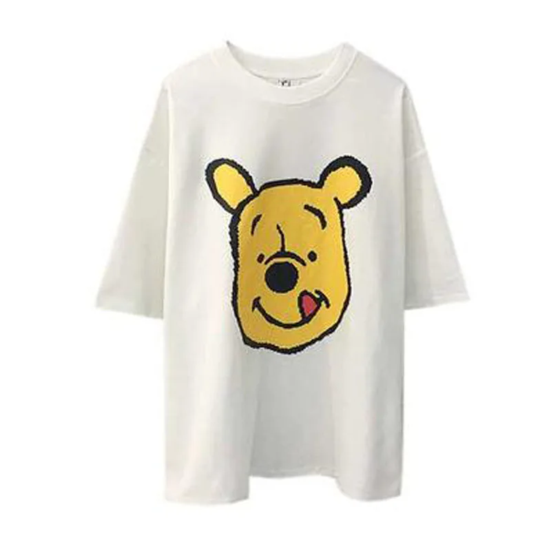 Cute Cartoon Print T-shirt Women High Quality Short Sleeve Round Neck Cotton Spandex Women Tops Loose Tshirt Women
Cute Cartoon Print T-shirt Women High Quality Short Sleeve Round Neck Cotton Spandex Women Tops Loose Tshirt Women