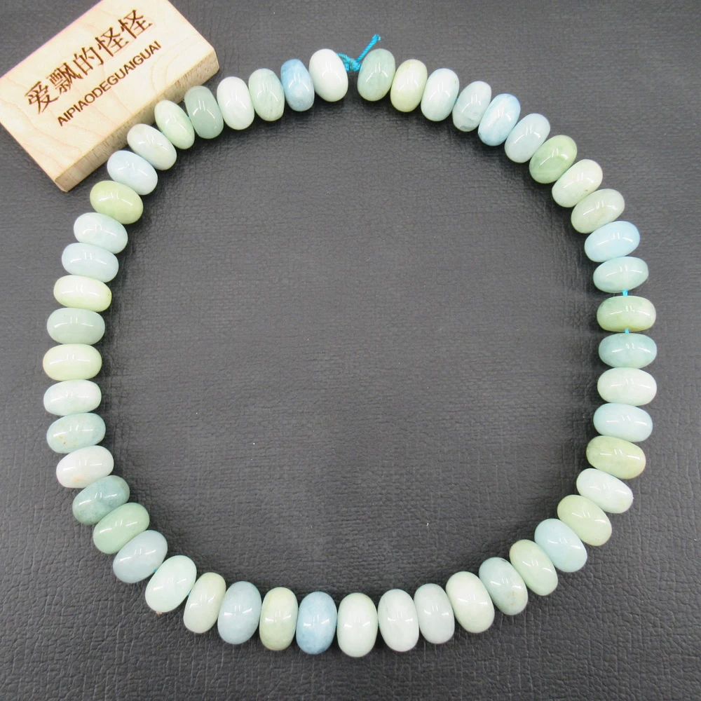 APDGG 8x13mm Natural Aquamarine Blue Stone Rondelle Loose Beads 15.5" Strand Jewelry Making DIY
APDGG 8x13mm Natural Aquamarine Blue Stone Rondelle Loose Beads 15.5" Strand Jewelry Making DIY
