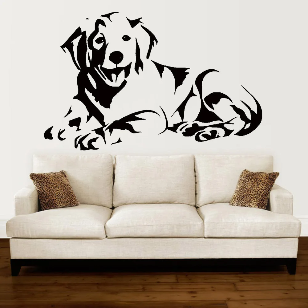 Labrador Dog Wall Decal Cute Puppy Golden Dog Lying Down Picture Wall Mural Living Room Sofa Background Vinyl Wall Sticker Y433
Labrador Dog Wall Decal Cute Puppy Golden Dog Lying Down Picture Wall Mural Living Room Sofa Background Vinyl Wall Sticker Y433