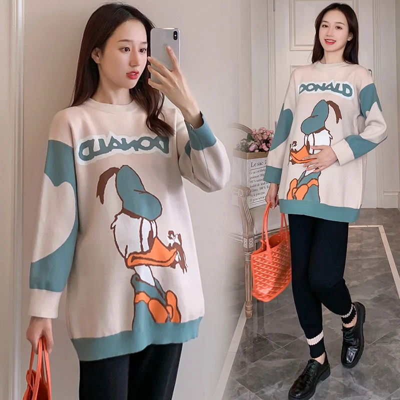 6219# 2021 Autumn Korean Fashion Cute Cartoon Maternity Knitted Sweaters Loose Pullovers Clothes for Pregnant Women Pregnancy
6219# 2021 Autumn Korean Fashion Cute Cartoon Maternity Knitted Sweaters Loose Pullovers Clothes for Pregnant Women Pregnancy