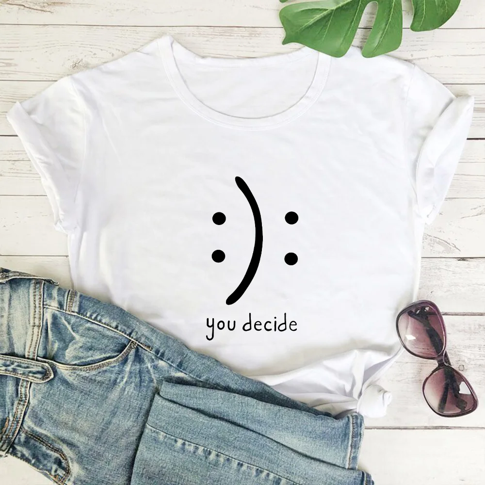 You Decide Graphic T Shirt Women Harajuku Black Red Letters Graphic Tshirt Women Fashion Casual Summer Camisetas Mujer Loose Top
You Decide Graphic T Shirt Women Harajuku Black Red Letters Graphic Tshirt Women Fashion Casual Summer Camisetas Mujer Loose Top