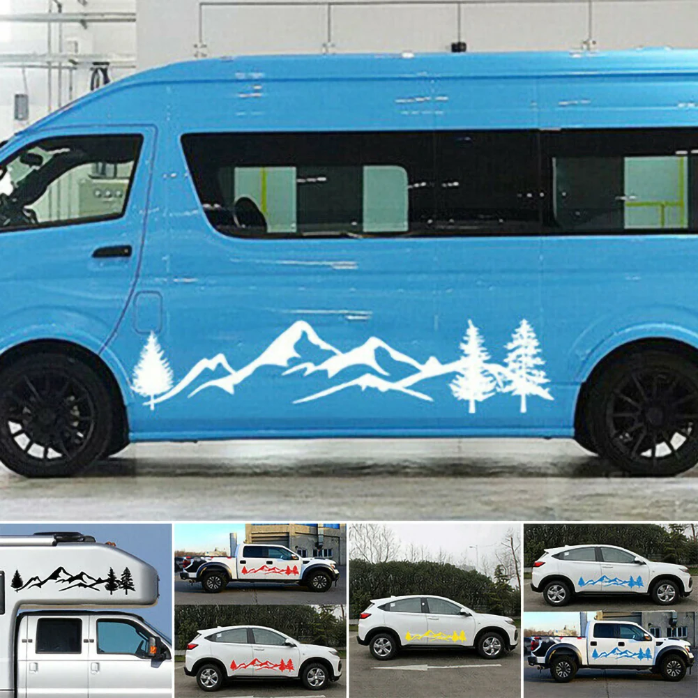 2* Car Sticker Mountain Decal Tree Forest Vinyl Graphic Kit For Camper RV Trailer Car Styling Sticker Decal Car Decoration Tools
2* Car Sticker Mountain Decal Tree Forest Vinyl Graphic Kit For Camper RV Trailer Car Styling Sticker Decal Car Decoration Tools