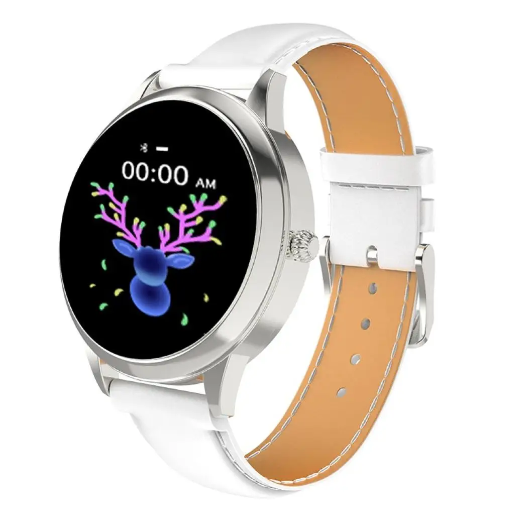 

IP68 Waterproof Smart Watch Women Lovely Bracelet Heart Rate Monitor Sleep Monitoring Smartwatch Connect IOS Android KW10 Band