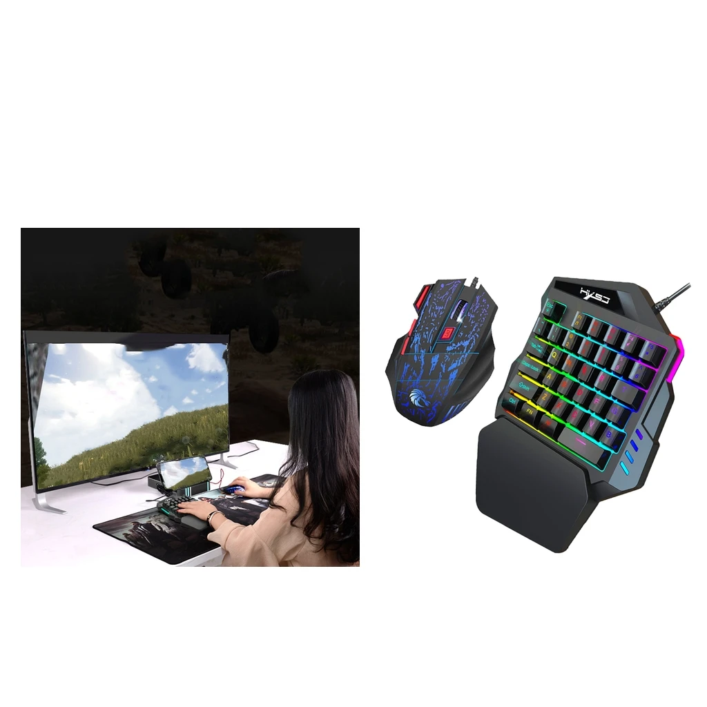 35 Keys One Hand Keyboard Ergonomic Gaming Single Hand Keyboard PC Gamer Dedicated Game Mechanical Feel Game Keyboard
35 Keys One Hand Keyboard Ergonomic Gaming Single Hand Keyboard PC Gamer Dedicated Game Mechanical Feel Game Keyboard
