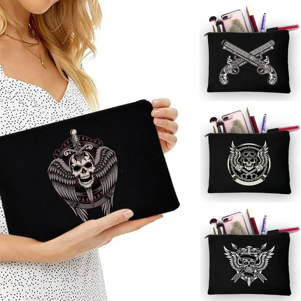 Skull Pattern Travel Makeup Bag Women Storage Cases Carrying Belt Linen Coin Purse Girl Pencil Cover Cosmetic Bags & Cases
Skull Pattern Travel Makeup Bag Women Storage Cases Carrying Belt Linen Coin Purse Girl Pencil Cover Cosmetic Bags & Cases