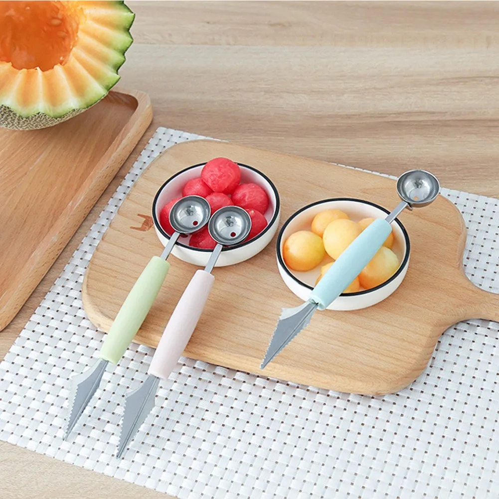 1pc Kitchen 2 In1 Dual-head Carving Knife Fruit Watermelon Ice Cream Baller Scoop Stainless Steel Spoon Home Kitchen Accessories
1pc Kitchen 2 In1 Dual-head Carving Knife Fruit Watermelon Ice Cream Baller Scoop Stainless Steel Spoon Home Kitchen Accessories